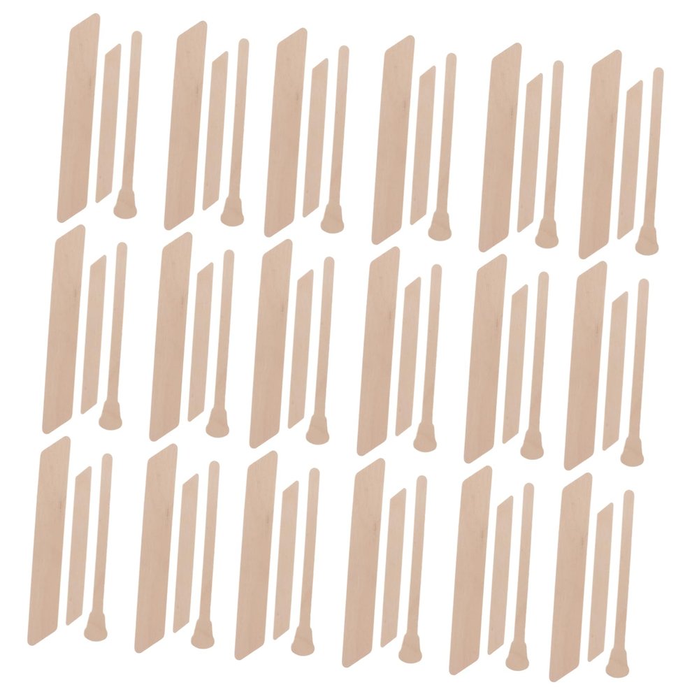 Healeved 150pcs Wooden Wax Applicator Sticks for Body and Facial Hair Removal Durable Waxing Spatulas for Smooth Application for Creams and Lotions Versatile Hair Removal Tool