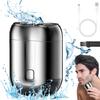 2026 New Model Mini Dual-Head Electric Shaver, Electric Mini Portable Razor, Pocket Size Washable Double Head Razor, Rechargeable Waterproof Compact Electric Shaver for Home, Car, Travel (Silver) view 1