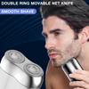 2026 New Model Mini Dual-Head Electric Shaver, Electric Mini Portable Razor, Pocket Size Washable Double Head Razor, Rechargeable Waterproof Compact Electric Shaver for Home, Car, Travel (Silver) view 2