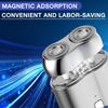 2026 New Model Mini Dual-Head Electric Shaver, Electric Mini Portable Razor, Pocket Size Washable Double Head Razor, Rechargeable Waterproof Compact Electric Shaver for Home, Car, Travel (Silver) view 4
