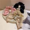 FMURY Retro Hair Rounded Square Pearl Diamond Pendant Hair Rope Hair Ornaments(E) view 3