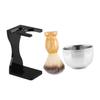 Healeved Shaving Brush Kit with Shaving Bowl and Durable Stand for Men Husband Includes Beard Brush and Materials view 1