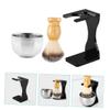 Healeved Shaving Brush Kit with Shaving Bowl and Durable Stand for Men Husband Includes Beard Brush and Materials view 3