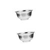 Healeved 2pcs Stainless Steel Shaving Bowl for Men Foaming Cup for Shaving Soap Antiskid Design for Home Barber Use for Warm Lather and Easy Cleaning Random Style view 1