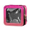 Emelivor Orange Pink Gradient Personalized Clear Makeup Bag for Women Custom Cosmetic Bag with Zippers Travel Makeup Organizer Waterproof Cosmetic Bags Toiletry Bag for Women Men view 2