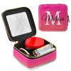 Emelivor Orange Pink Gradient Personalized Clear Makeup Bag for Women Custom Cosmetic Bag with Zippers Travel Makeup Organizer Waterproof Cosmetic Bags Toiletry Bag for Women Men view 4