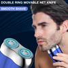 2026 New Model Mini Dual-Head Electric Shaver, Electric Mini Portable Razor, Pocket Size Washable Double Head Razor, Rechargeable Waterproof Compact Electric Shaver for Home, Car, Travel (Blue) view 2