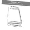 Healeved Razor Storage Rack Ferroalloy Barber Accessory Shaver Brush Holder for Men view 2