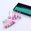 HIONJIN 12 Pcs Ceramic Nail Drill Bits Electric Manicure Replacement Device for Manicure Pedicure Polishing Mill Cutter Nail Files(Box) view 3