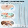 5PCS Blackhead Remover Comedone Extractor,Stainless Pimple Popper ToolCurved Blackhead Tweezers Kit, Professional Stainless Pimple Acne Blemish Removal Tools KitBlackhead Extractor Tool view 3