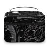 JKLQWH Makeup Bag Physics Print Printed Large Capacity Travel Make Up Bag for Cosmetics Vertical Storage Water-Resistant Leather Toiletry Organizer Skincare Makeup Organizer Bag view 1