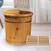ChuYiElegance Wooden Foot Soak Tub for Relaxation And Care, with cover roller view 3