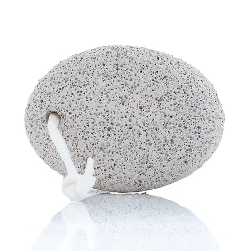 LATHER GREEN - Travel Size Pumice Stone  Natural Exfoliation for Smooth Feet  1 Piece