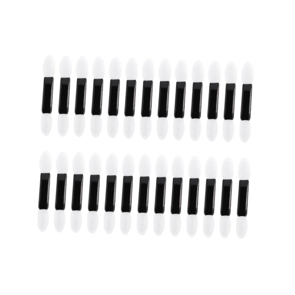 ARTSEWPLY 100pcs Double-ended Sponge Brush for Eyeshadow Application Precision Makeup Tool for Blending and Contouring for Professional and Personal Use