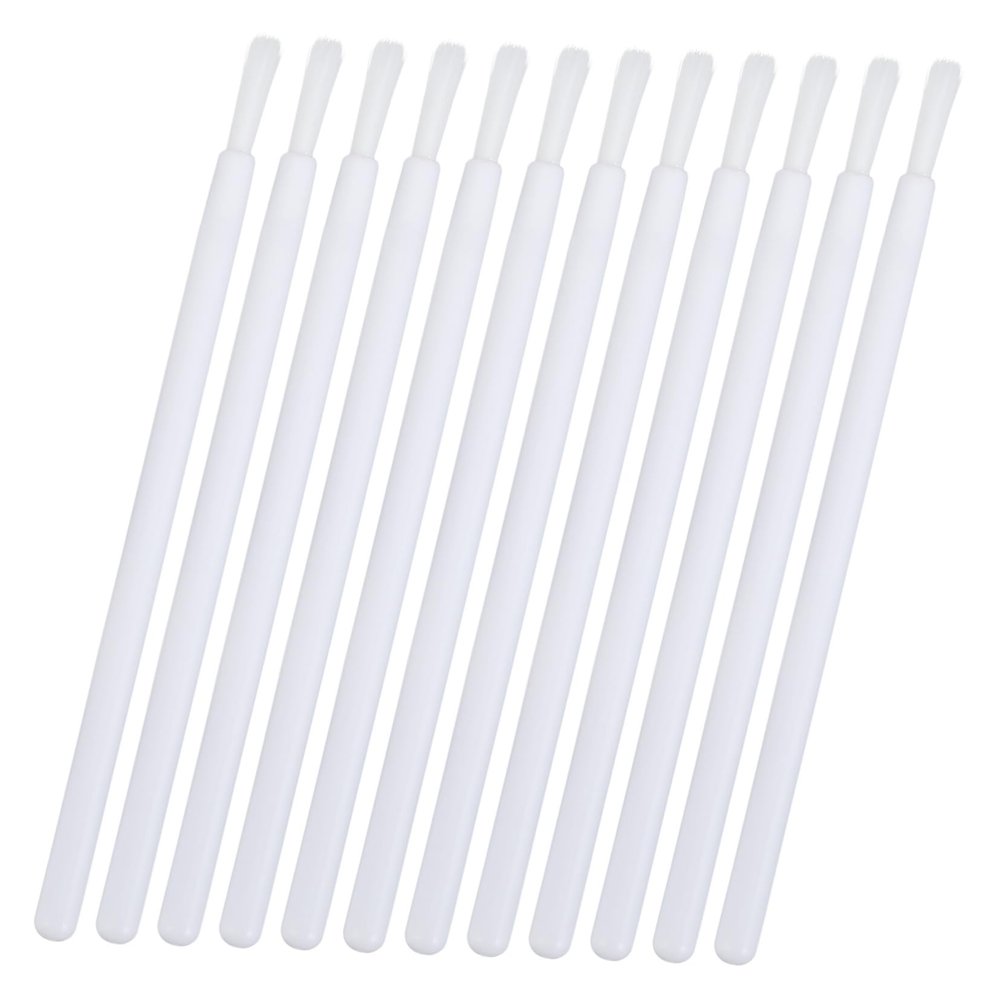 NinthAvenue Basics 100pcs Disposable Lip Brush Lipgloss Lip Gloss Tubes Makeup Brush Makeup with Holder Lip Plumper Device Brush Lip Gloss Lip Wand Lip Gloss Wands Makeup Remover Balm White Plastic