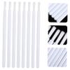 NinthAvenue Basics 100pcs Disposable Lip Brush Lipgloss Lip Gloss Tubes Makeup Brush Makeup with Holder Lip Plumper Device Brush Lip Gloss Lip Wand Lip Gloss Wands Makeup Remover Balm White Plastic view 3