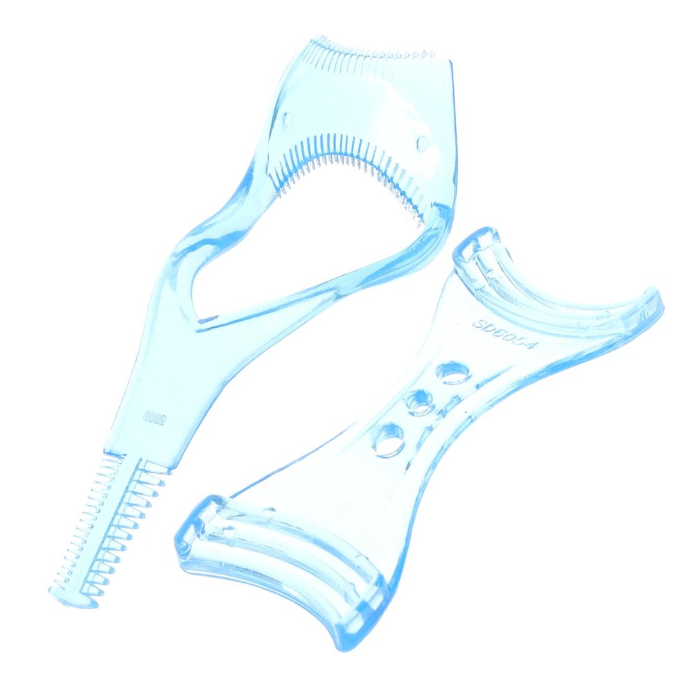 ARTSEWPLY 2pcs Professional Eyelash Aid Comb Brush Template Eyeliner Models Stencil for Makeup Eyebrow Grooming
