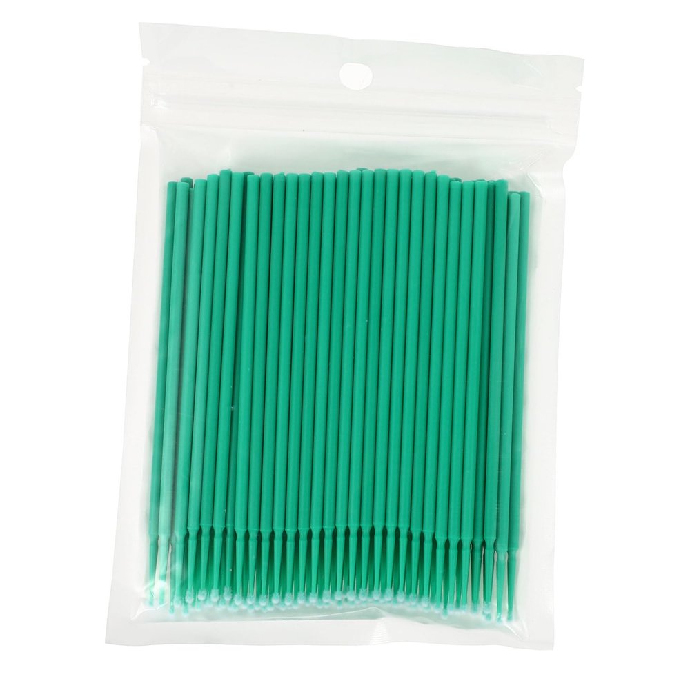 KAILIKETIY 2packs Practical Beauty Cotton Brush Blush Brush Foundation Medical Sticks Eyebrow Swabs Quantity Non-linting