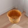 predolo Wooden Footbath Basin Foot Tub Washing Bath Sooth Surface Washing Bowl Bucket, A 30CMX36CM view 4