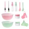 2 Sets Mask Bowl Set DIY Face Mask Clay Mask Facial Mixing Bowls Esthetician Kit Double Spatula Skincare Masks Tint Foil Duo Facial Tools Facial Mask Bowl Tool Pe view 1