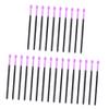 50pcs Eyelash Brush Eyelash Mascara Eyelash Comb Eyelash Spoolies Eyeshadow Makeup Brush Cleaner Automatic Portable Eyelash Beauty Eyelash Tool Eyebrow Brush Wands Plastic Purple NinthAvenue Basics view 1