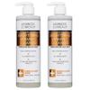 Advanced Clinicals Gentle Vitamin C Face Wash For Women & Men | Citrus Scented Gel Facial Cleanser Soap | Aloe Vera + Ferulic Acid Hydrating Foaming Wash For Cleansing Dirt & Oil, 11.75 Fl Oz, 2PC view 1