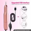 HIONJIN Electric Nail Drill Machine Charging Manicure Machine Nail File Nail Pedicure Polishing Shape Tools for Home Salon(E) view 2