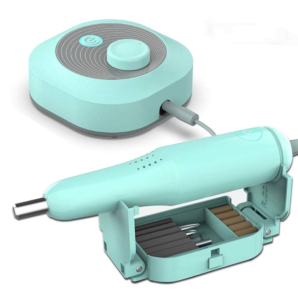 HIONJIN Electric Nail Drill Machine Mill Cutter Sets for Manicure Nail Tips Manicure Electric Nail Art Pen Pedicure File Tools Kit