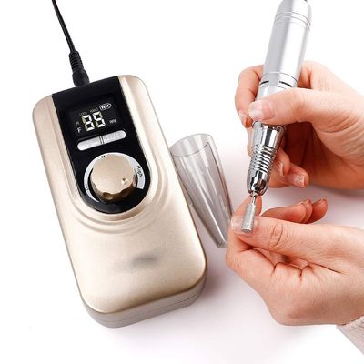 HIONJIN 25W Multi-Function Electric Nail Drill Machine 35000rpm Professional Manicure Set Mill Cutter for Gel Polish Nail Grinding Tools