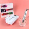 HIONJIN Portable Rechargeable Nail Drill MachineManicure Machine Electric Nail File Nail Art Tools Set for Nail Drill bit(E) view 2