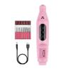 HIONJIN 1Set Electric Nail Drill Machine Kit Charging Manicure Machine Pedicure 6 Bits Sanding Buffer Nail File Nail Art view 1