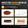 Beardilizer Beard Brush Kit, 100% Pure Boar Bristle Brush, Luxury Wood Comb & 2 Mustache Scissors, Professional Grooming & Care, Beard Accessories for Men view 2