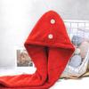 AGKXHDEC1 Pack Double Layer Microfiber Towel, Hair Turbans for Wet Hair, Drying Hair Wrap for Women(Red) view 2