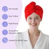 AGKXHDEC1 Pack Double Layer Microfiber Towel, Hair Turbans for Wet Hair, Drying Hair Wrap for Women(Red) view 4
