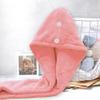 AGKXHDEC 1 Pack Double Layer Microfiber Towel, Hair Turbans for Wet Hair, Drying Hair Wrap for Women(Pink) view 2