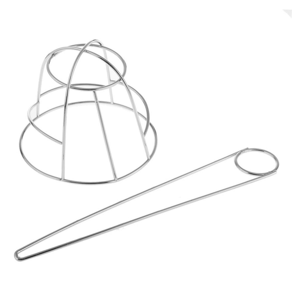 KAILIKETIY Hair Bun Holder Elegant Metal Hair Cage Stick Unique Design for Women for Weddings Parties and Daily Wear