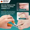 DEOU Podiatrist Toenail Clippers Ingrown Toenail Tools for Thick Nails and Inlaid Nails,Manicure and Pedicure Clippers,Heavy Duty Nail Clippers, Pedicure Tools (Orange) view 2