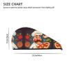 GDSHJKLW Chef Pizza Drying Hair Caps Super Absorbent Soft Hair Drying Towel Quick Dry Coral Velvet Hair Drying Cap Hair Turban for Women Wet Hair Long Thick Hair view 4