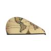 GDSHJKLW World Map Retro Drying Hair Caps Super Absorbent Soft Hair Drying Towel Quick Dry Coral Velvet Hair Drying Cap Hair Turban for Women Wet Hair Long Thick Hair view 1