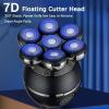 Head Shavers for Bald Men, 5 in 1 Electric Shaver 7D Floating Cutter Head Base Charging Portable Men Beard Trimmer Clipper Rechargeable Bald Head Electric Razor(Black) view 2