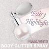 Hair and Body Glitter Spray, Holographic Glitter Highlighter Powder, Face Body Clothes Shiny Glitter, Loose Shimmer Hairspray Festival Rave Prom Accessories (Peal White) view 2