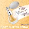 Hair and Body Glitter Spray, Holographic Glitter Highlighter Powder, Face Body Clothes Shiny Glitter, Loose Shimmer Hairspray Festival Rave Prom Accessories (Gold) view 2