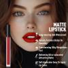BOBISUKA Eyeshadow + Matte Lipstick Makeup Kit, 6 Colors Pink Rose Plum Shimmer Matte Gold Metallic Eye Shadow Pallet with Red Liquid Lipstick Makeup Set for Halloween, Daily,Parties, Concert view 3