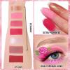BOBISUKA Eyeshadow + Matte Lipstick Makeup Kit, 6 Colors Pink Rose Plum Shimmer Matte Gold Metallic Eye Shadow Pallet with Red Liquid Lipstick Makeup Set for Halloween, Daily,Parties, Concert view 4