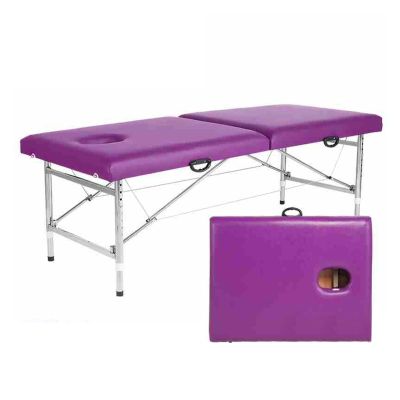 LZLZL Beauty Bed,Folding Massage Table,The Height Can Be Adjusted from 55cm-72cm,Suitable for Hotel Bedroom Spa Holiday Home Beauty Salon(Purple)