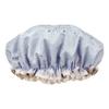 1 Pack Shower Caps, Elastic and Reusable Bonnet, Double Waterproof Layers, Bath Caps for Women (Blue) view 1