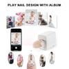 ZWHLYLY 3D Portable Nail Printer, Automatic Smart Art Nail Printer Machine, Digital Mobile Nail Printing Machine, Support WiFi/USB, for Kid/Nail Studio/Manicurist/Nail Lovers (Rose Gold) view 3