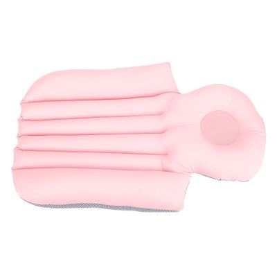 BPTCUE Bathtub Bath Pillow Soft Support Ergonomic Universal Cushion Non Slip Short for Adults Tub (Light Pink)(Light Pink)