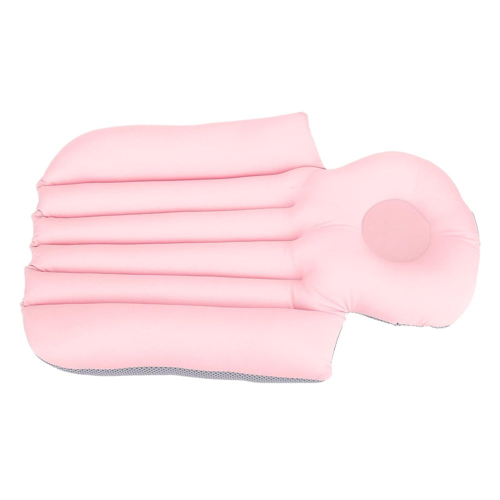 BPTCUE Bathtub Bath Pillow Soft Support Ergonomic Universal Cushion Non Slip Short for Adults Tub (Light Pink)(Light Pink)