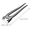 EXELR Bridal Crystal Crown,Crown Headdress,Wooden Cat Hair Stick Antique Chinese Hair Chopsticks Buns Hair Fork Hanfu Hair Pin Cheongsam Headdress for Bride Ladies Women Black 1 Count(Black) view 2